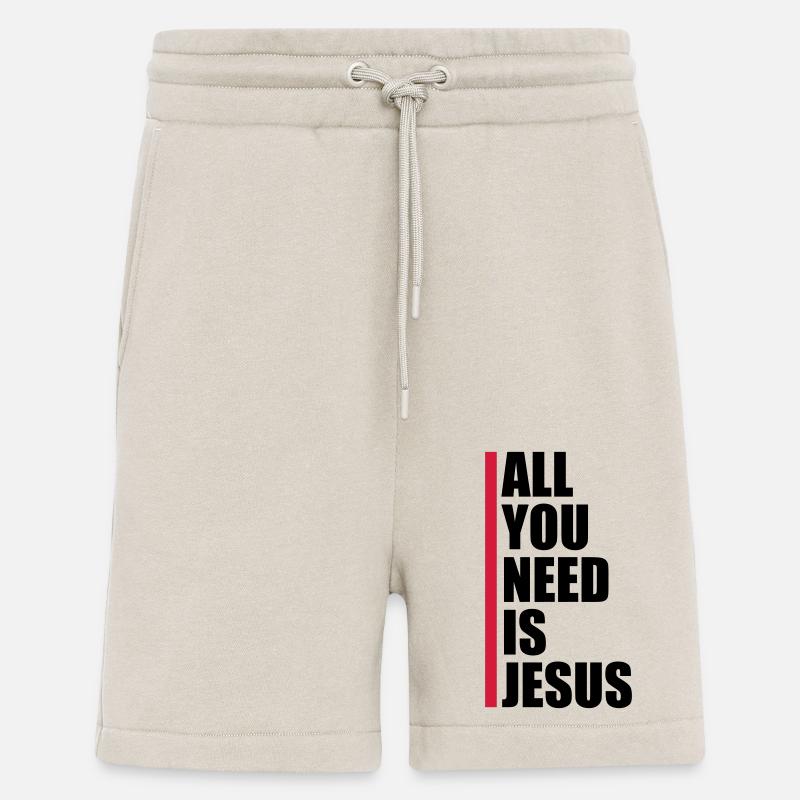 Streifen Need Jesus - Shorts - made by SPREAD - WARM CLAY