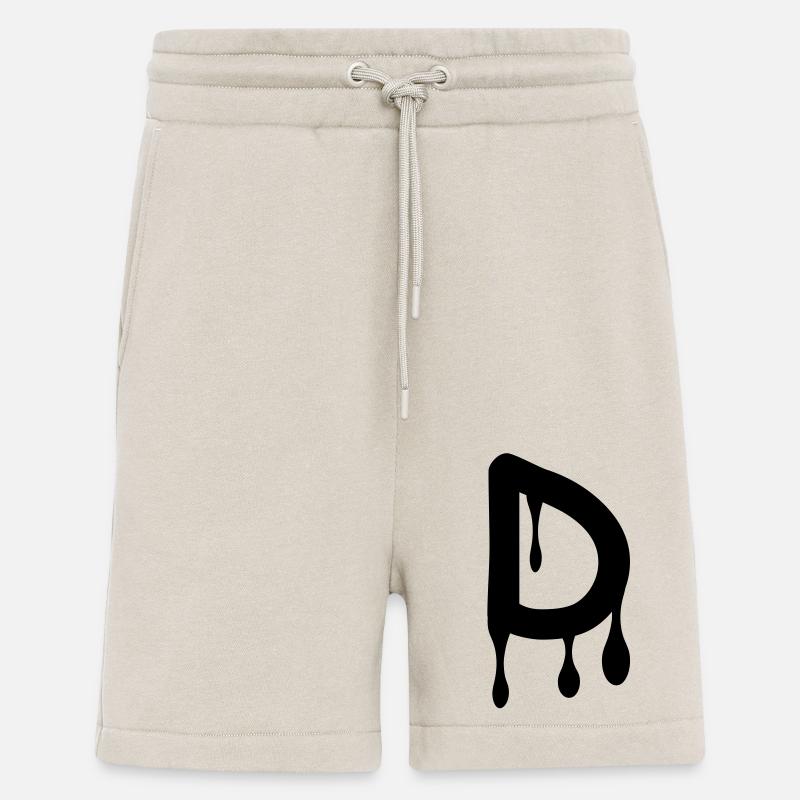 d_comic_graffiti - Short bio décontracté fabriqué en UE - WARM CLAY