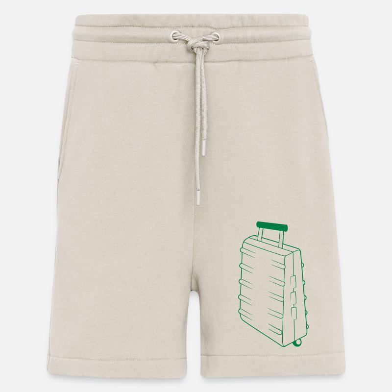 Valise debout robuste et résistante - Short bio décontracté fabriqué en UE - WARM CLAY