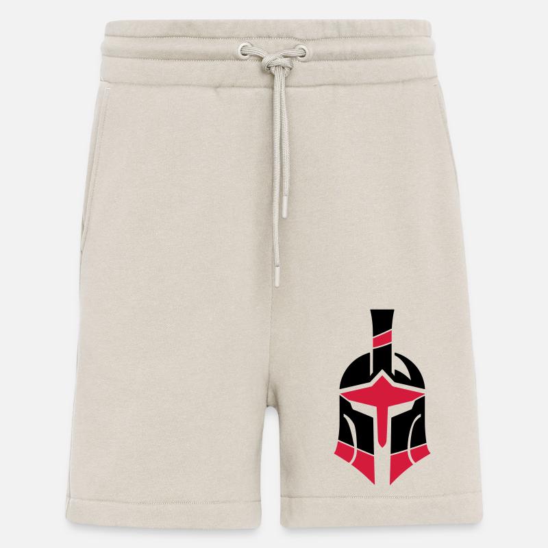 Spartan Helmet Logo Gladiator - Shorts - made by SPREAD - WARM CLAY