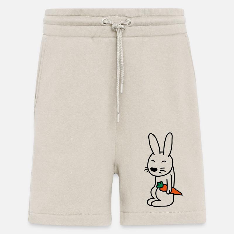 bunny_with_carrot - Shorts - made by SPREAD - WARM CLAY