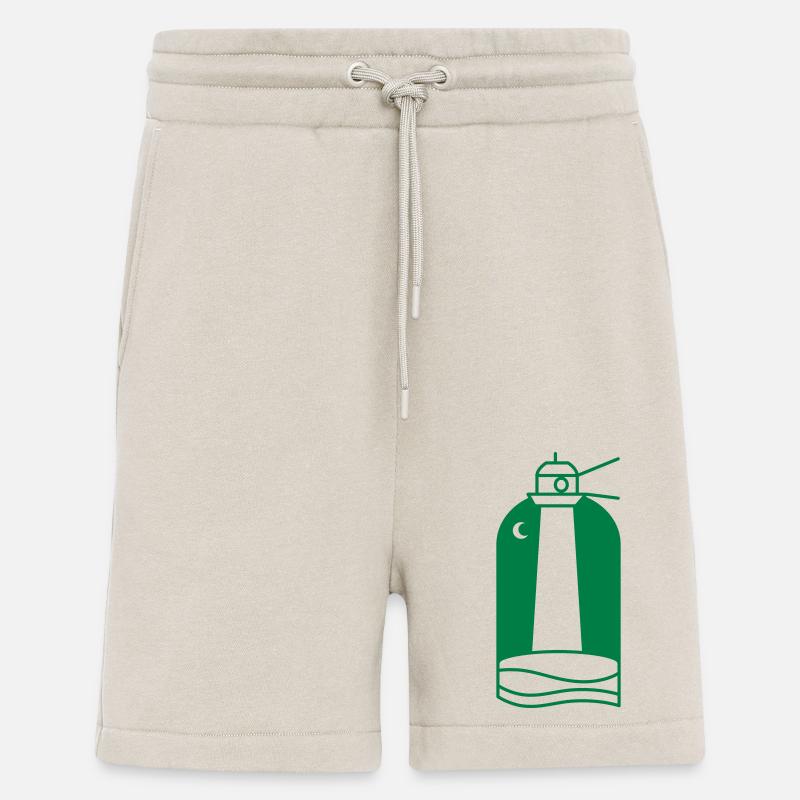 Nachtleuchtturm mit Mondsichel - Shorts - made by SPREAD - WARM CLAY