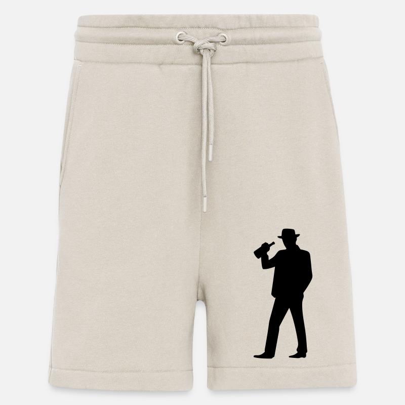 Silhouette Ivre Drôle - Short bio décontracté fabriqué en UE - WARM CLAY
