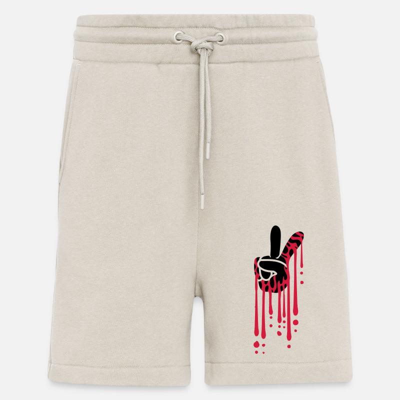 Blut Tropfen Peace - Shorts - made by SPREAD - WARM CLAY