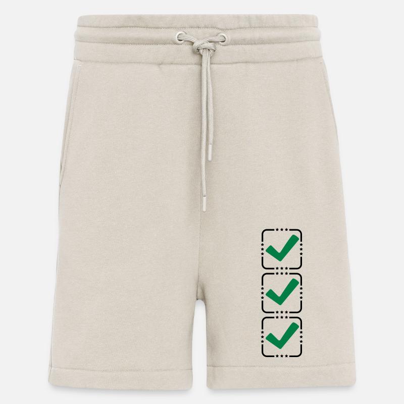 3 hook buttons - Shorts - made by SPREAD - WARM CLAY