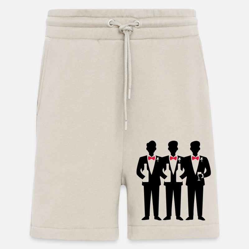 Bräutigam Crew Junggesellenabschied - Shorts - made by SPREAD - WARM CLAY