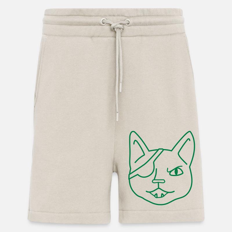 Wütendes Piratenkatzengesicht - Shorts - made by SPREAD - WARM CLAY