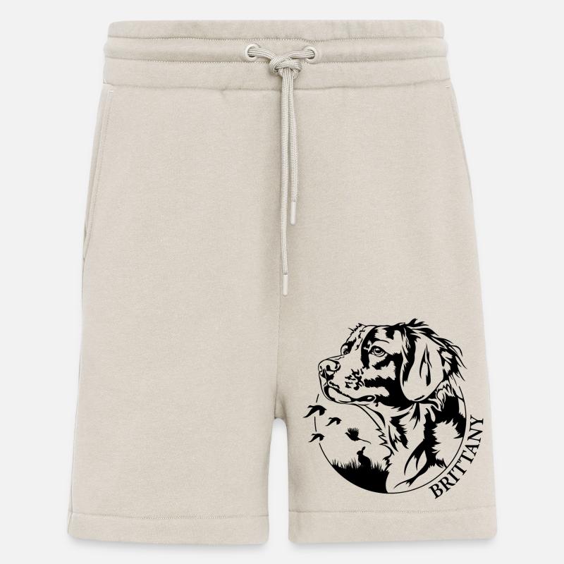 Brittany Jagdhund Jäger Jagdhunde Wilsigns - Shorts - made by SPREAD - WARM CLAY
