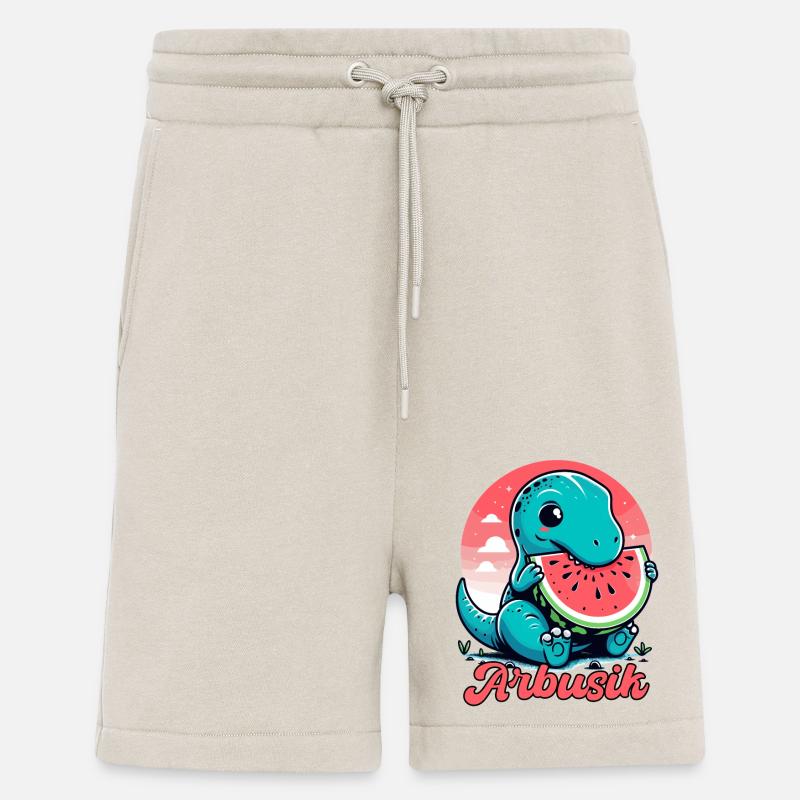 Mignon T-Rex Pastèque Arbusik Cadeau - Short bio décontracté fabriqué en UE - WARM CLAY