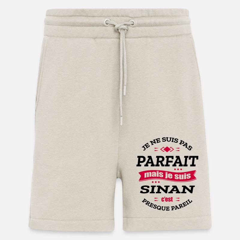 SINAN PARFAIT - PRENOM SINAN - Short bio décontracté fabriqué en UE - WARM CLAY