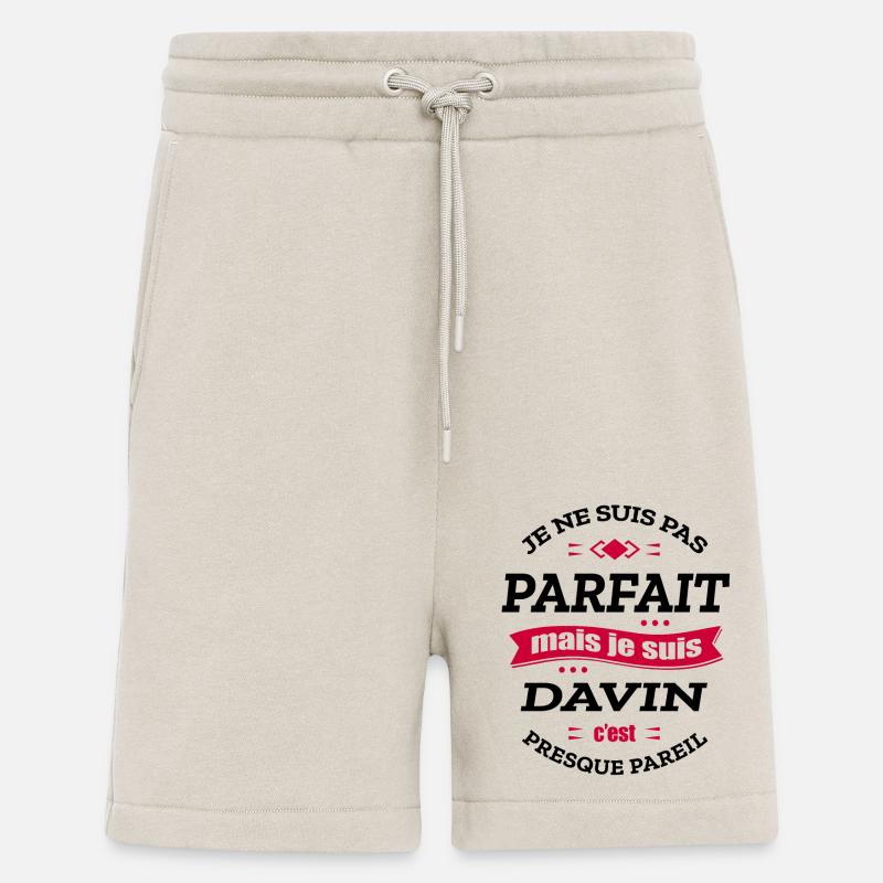 DAVIN PARFAIT - PRENOM DAVIN - Short bio décontracté fabriqué en UE - WARM CLAY
