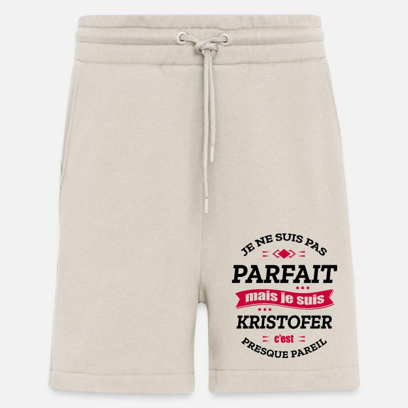 KRISTOFER PARFAIT - PRENOM KRISTOFER - Short bio décontracté fabriqué en UE - WARM CLAY