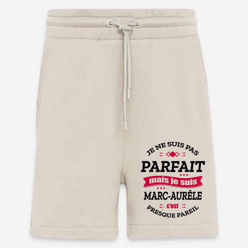 MARC-AURÈLE PARFAIT - PRENOM MARC-AURÈLE - Short bio décontracté fabriqué en UE - WARM CLAY