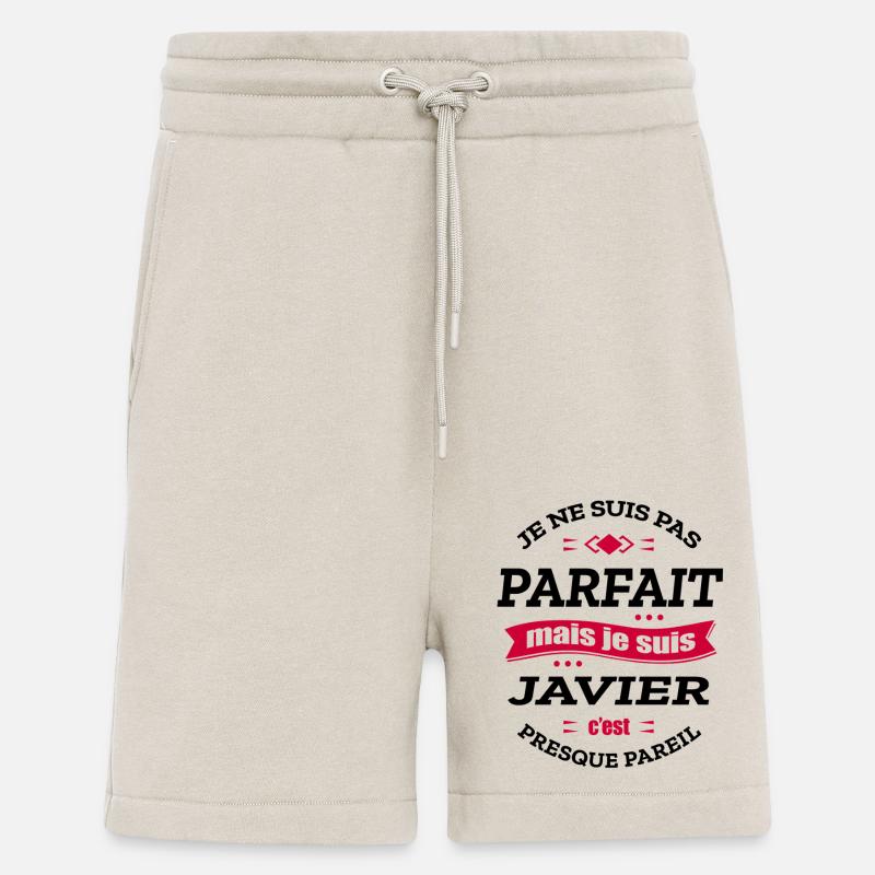 JAVIER PARFAIT - PRENOM JAVIER - Short bio décontracté fabriqué en UE - WARM CLAY