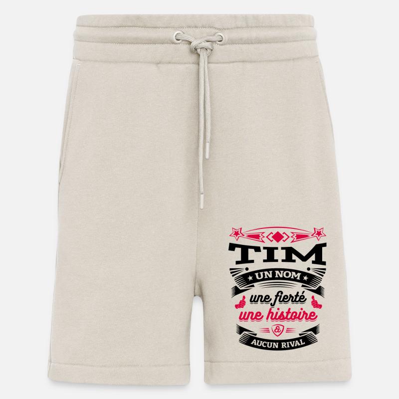 TIM PARFAIT - PRENOM TIM - Short bio décontracté fabriqué en UE - WARM CLAY