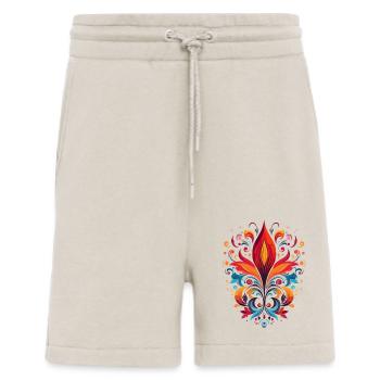 Ornamental flower - Shorts - made by SPREAD - WARM CLAY - Front