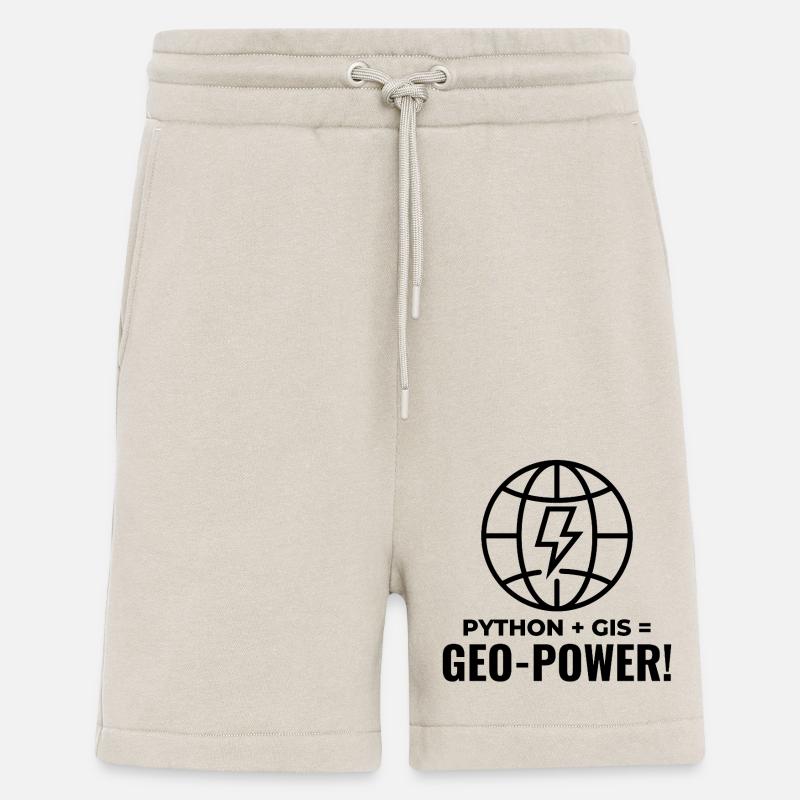 Python GIS Geo-Power Programming Geospatial - Shorts - made by SPREAD - WARM CLAY