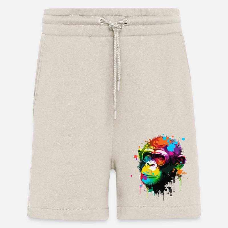 Bunter Schimpanse - Shorts - made by SPREAD - WARM CLAY