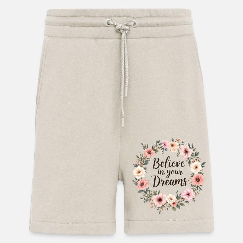 Croyez en vos rêves - Short bio décontracté fabriqué en UE - WARM CLAY