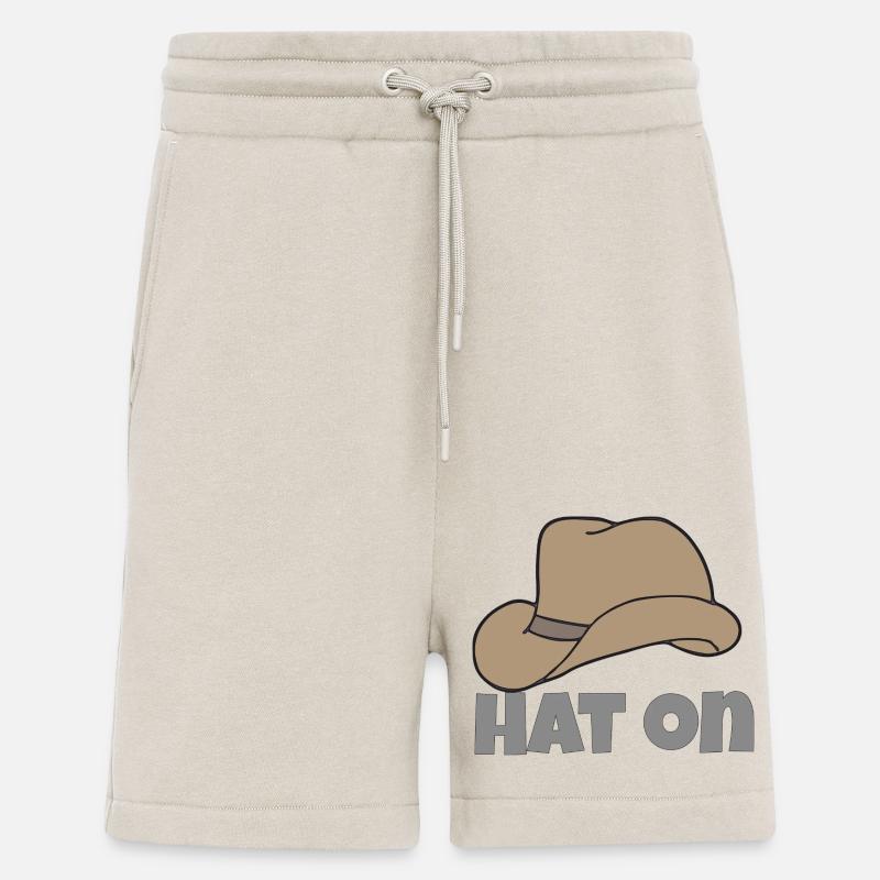 hat on - Shorts - made by SPREAD - WARM CLAY