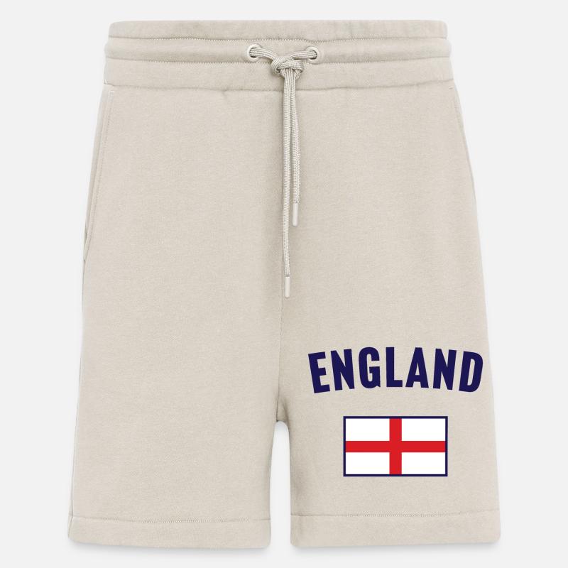 Drapeau de l’Angleterre - Short bio décontracté fabriqué en UE - WARM CLAY