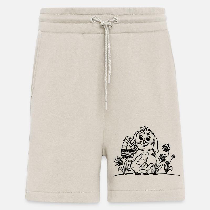 Cute bunny with Easter eggs - Shorts - made by SPREAD - WARM CLAY