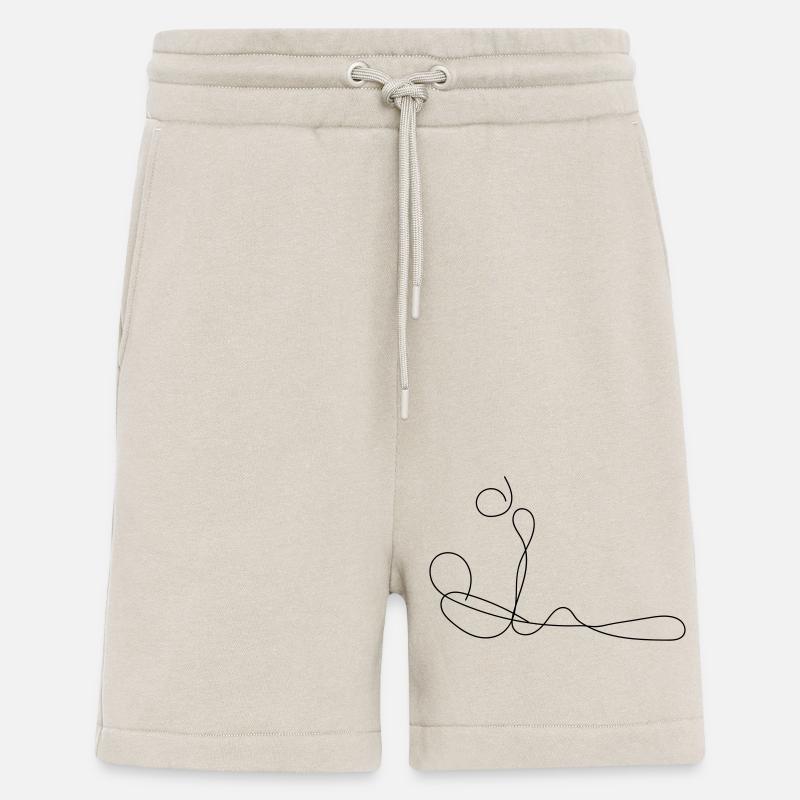 Fußballer Fine-Line-Art - Shorts - made by SPREAD - WARM CLAY