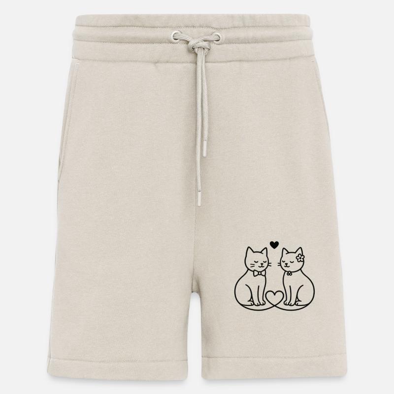 Queue d’amour - Short bio décontracté fabriqué en UE - WARM CLAY