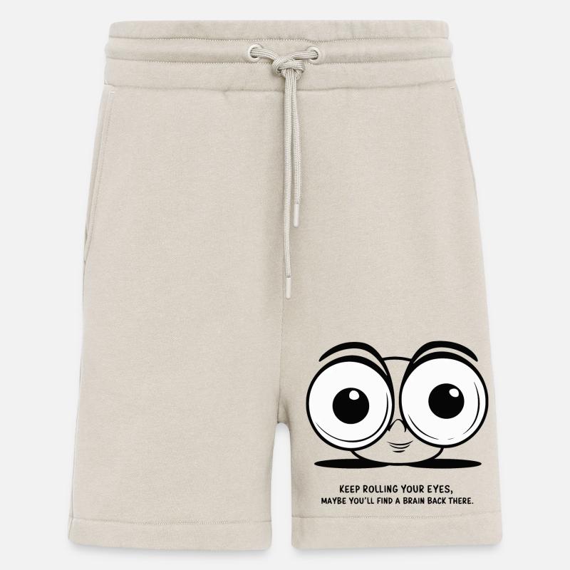 KEEP ROLLING YOUR EYES - Shorts - made by SPREAD - WARM CLAY