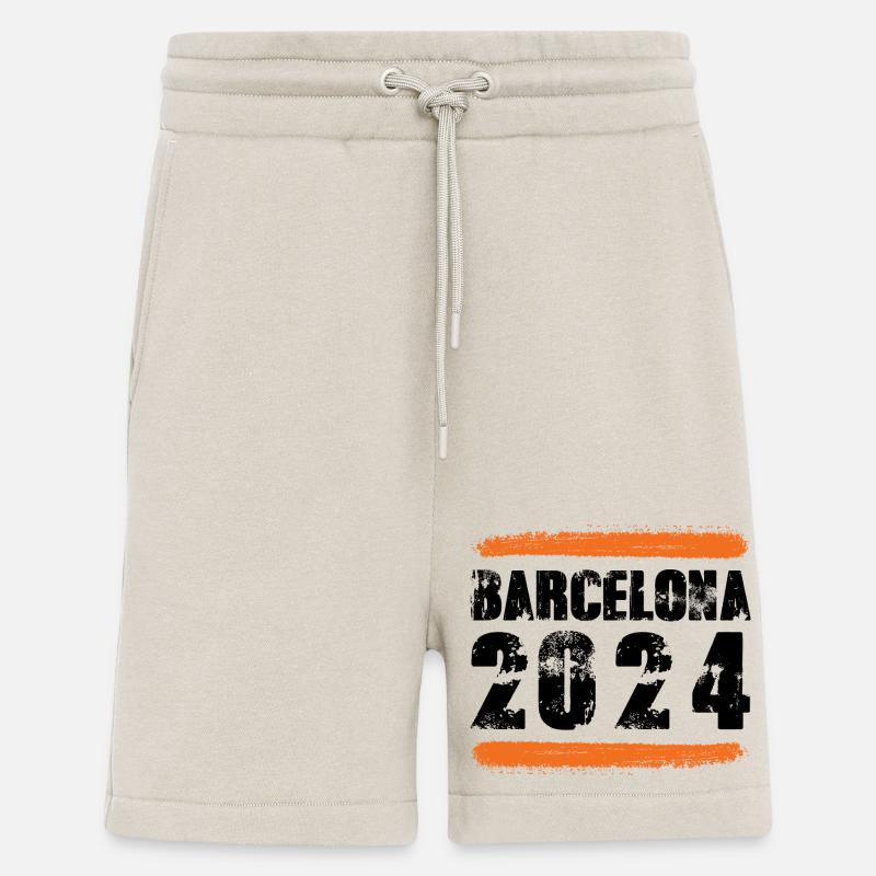 L’équipe de Barcelone 2024 - Short bio décontracté fabriqué en UE - WARM CLAY
