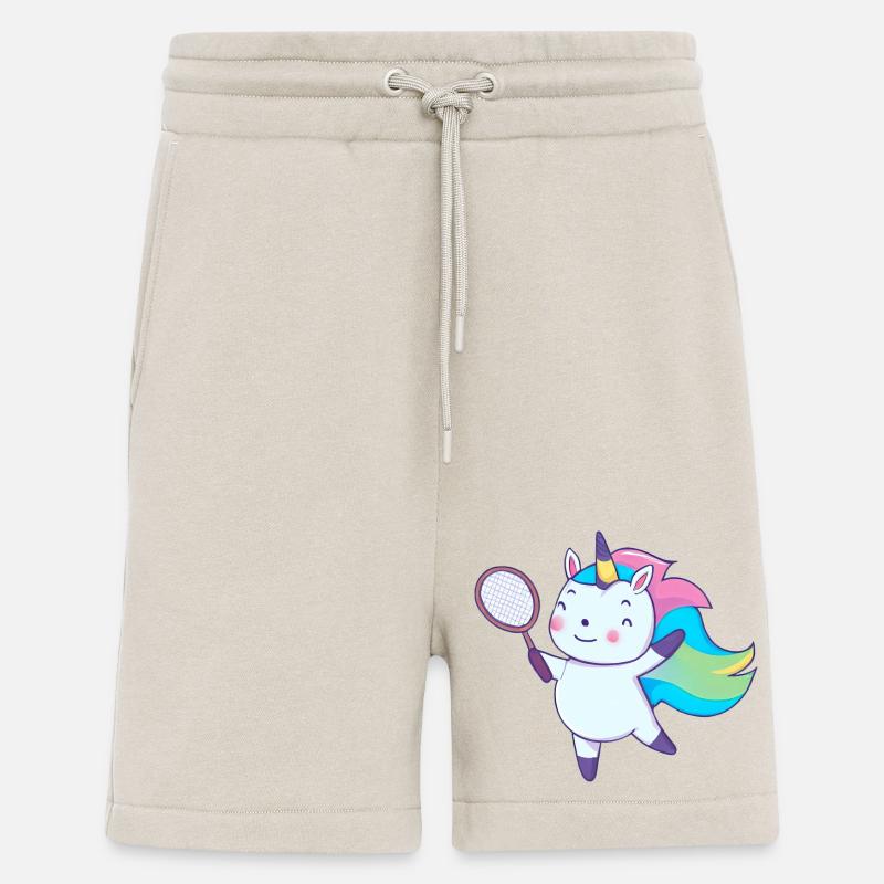 Badminton-Einhorn - Shorts - made by SPREAD - WARM CLAY