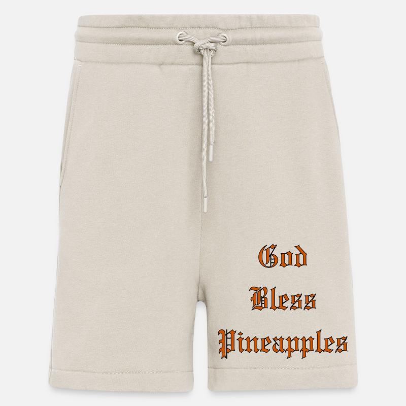 GodBlessPineapples - Shorts - made by SPREAD - WARM CLAY