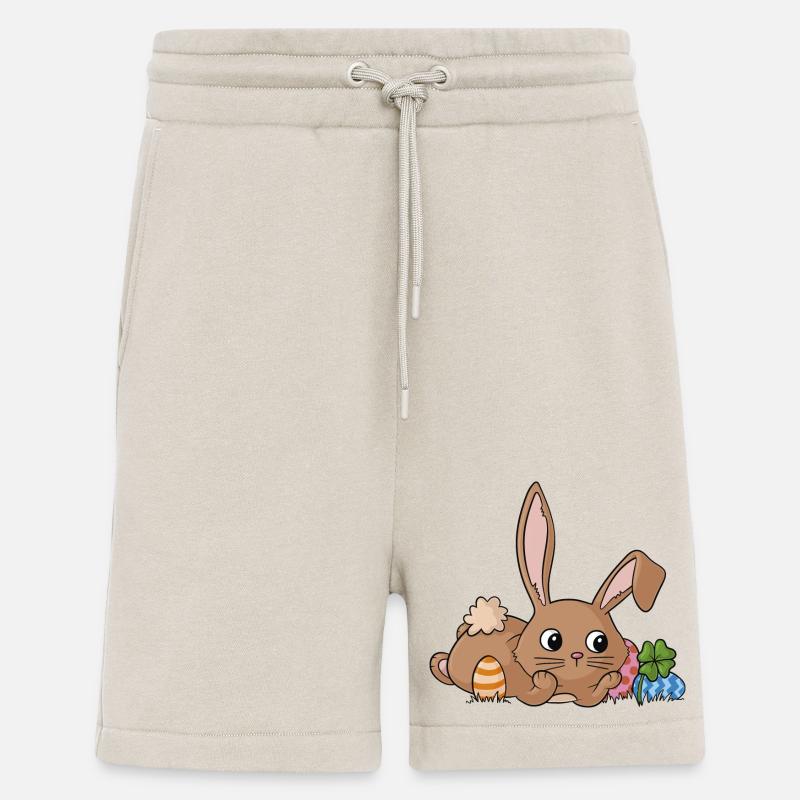 Träumender Comic Osterhase - Shorts - made by SPREAD - WARM CLAY