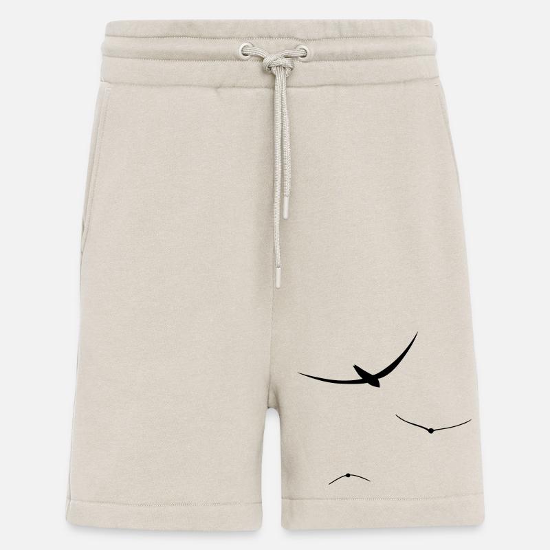oiseaux vol libre - Short bio décontracté fabriqué en UE - WARM CLAY