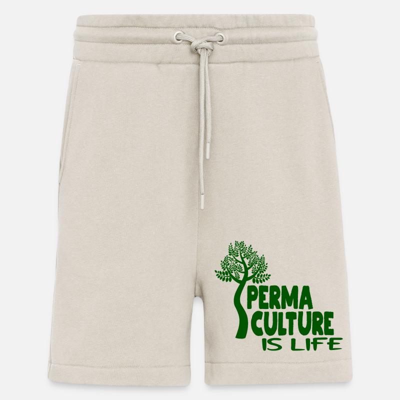 La permaculture, c’est la vie - Short bio décontracté fabriqué en UE - WARM CLAY