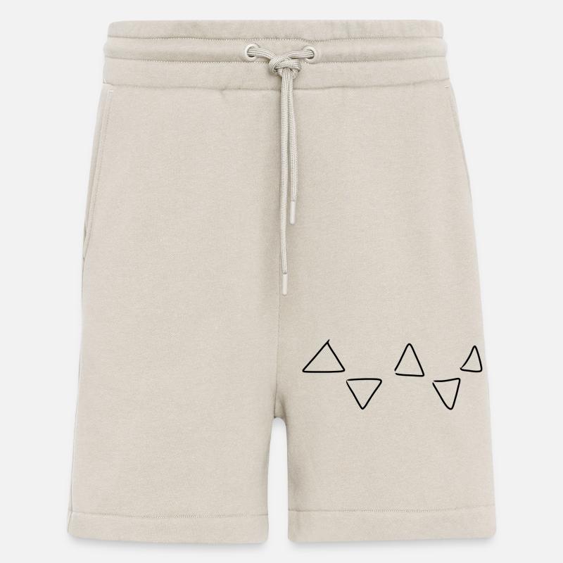 Triangular pattern - Shorts - made by SPREAD - WARM CLAY