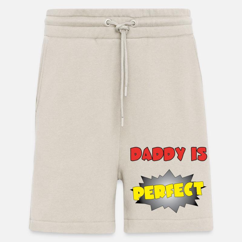 DADDY IS PERFECT - Shorts - made by SPREAD - WARM CLAY