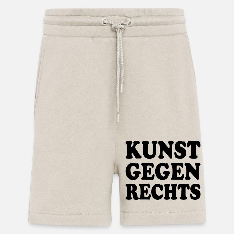 Kunst gegen rechts - Shorts - made by SPREAD - WARM CLAY