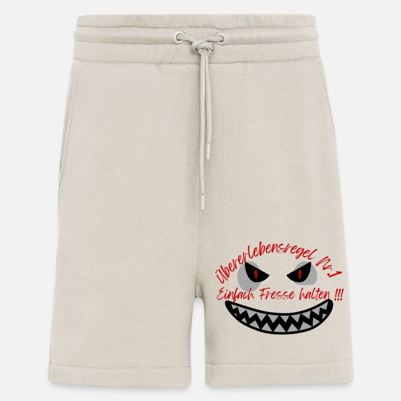 "Überlebensregel Nr 1" Design Subtil - Shorts - made by SPREAD - WARM CLAY