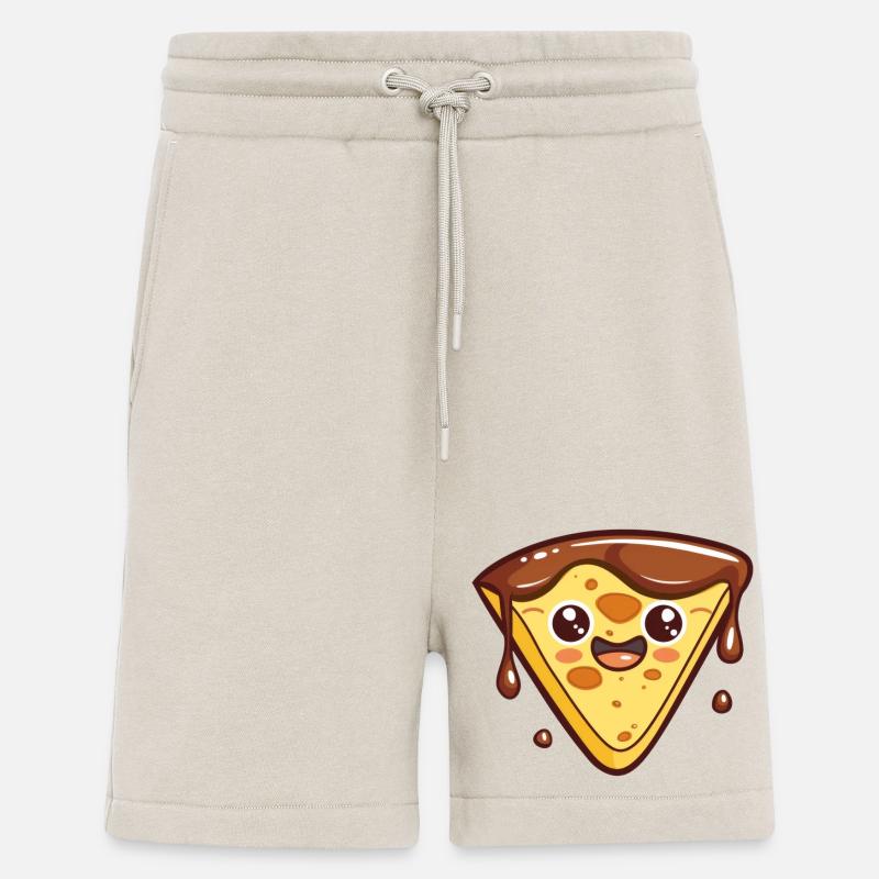 Lustiges Pizzastück Comic - Shorts - made by SPREAD - WARM CLAY
