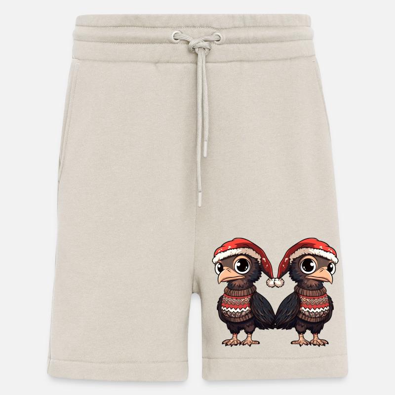 Équipe de Noël Harpie-Oiseau - Short bio décontracté fabriqué en UE - WARM CLAY
