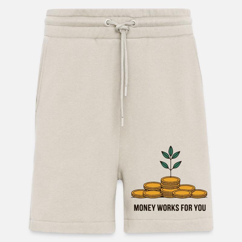L’ARGENT TRAVAILLE POUR VOUS - Short bio décontracté fabriqué en UE - WARM CLAY