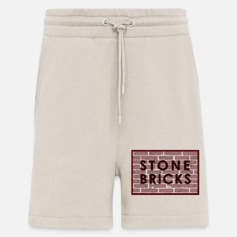 stone bricks - bricks - Shorts - made by SPREAD - WARM CLAY