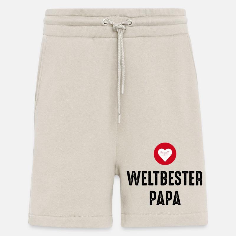 Weltbester Papa - Shorts - made by SPREAD - WARM CLAY