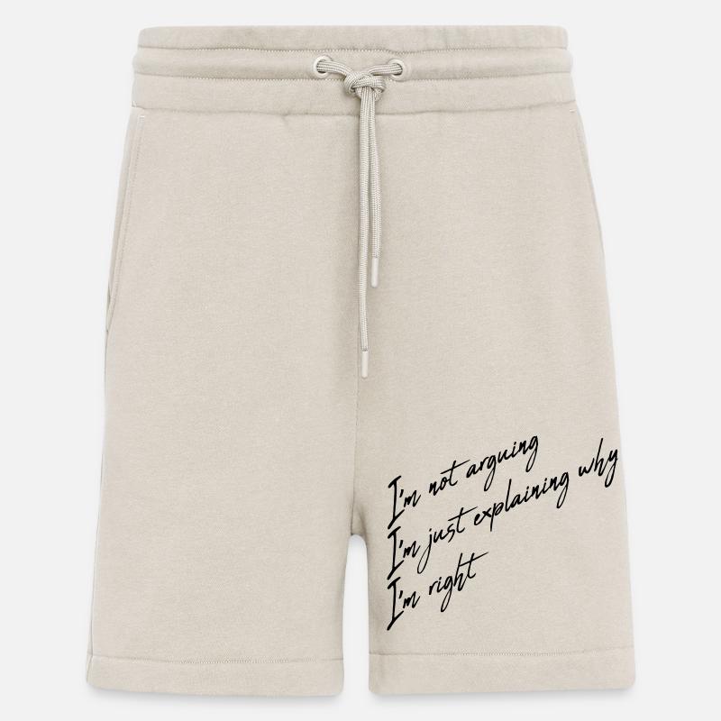 Je ne discute pas - Short bio décontracté fabriqué en UE - WARM CLAY