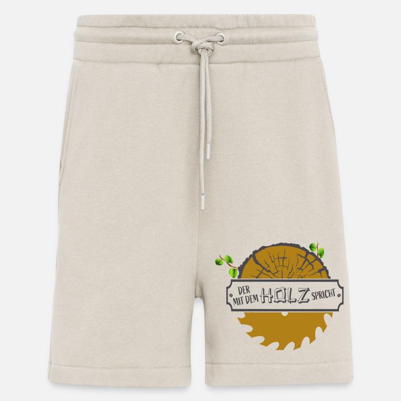 Der mit dem Holz spricht! - Shorts - made by SPREAD - WARM CLAY