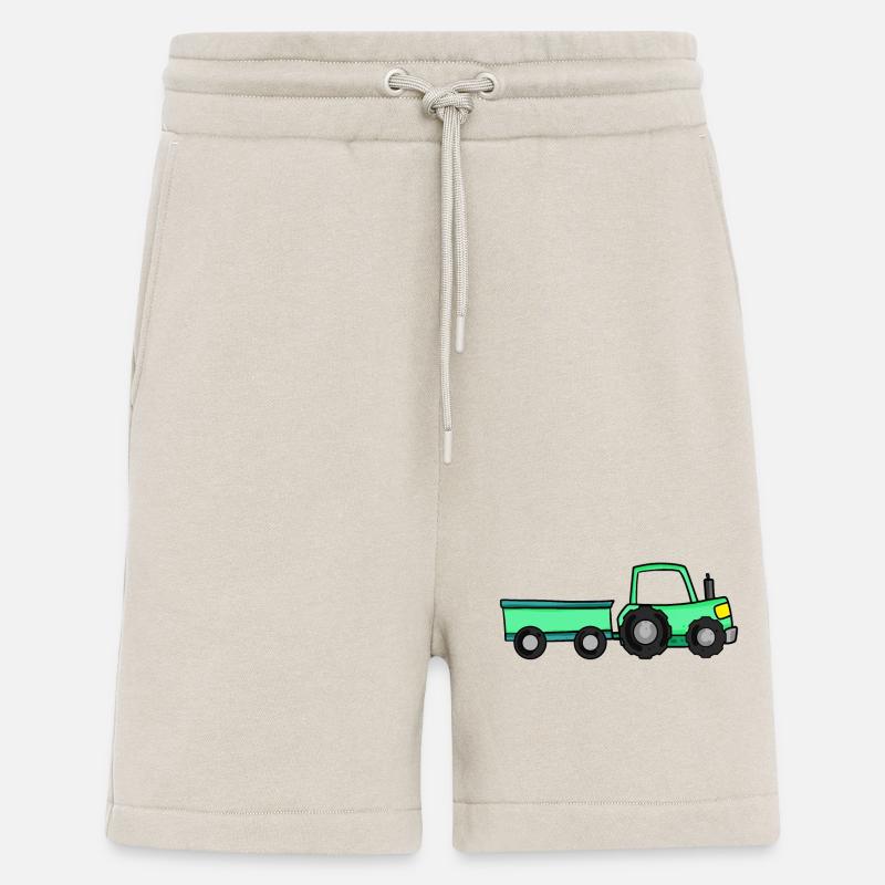 Traktor mit Anhänger - Shorts - made by SPREAD - WARM CLAY