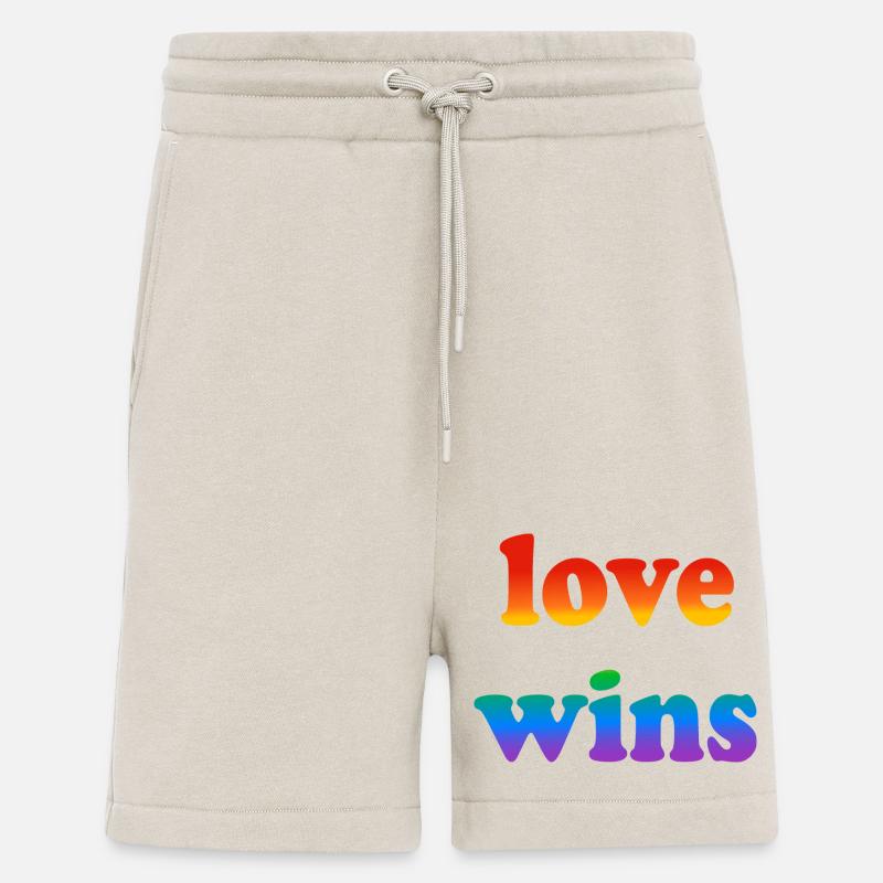 L’amour gagne - Short bio décontracté fabriqué en UE - WARM CLAY