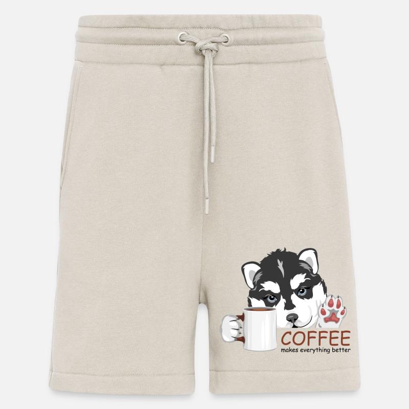 Coffee makes everything better - Shorts - made by SPREAD - WARM CLAY