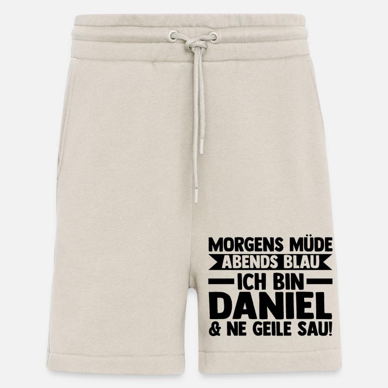 Prénom Daniel - Short bio décontracté fabriqué en UE - WARM CLAY